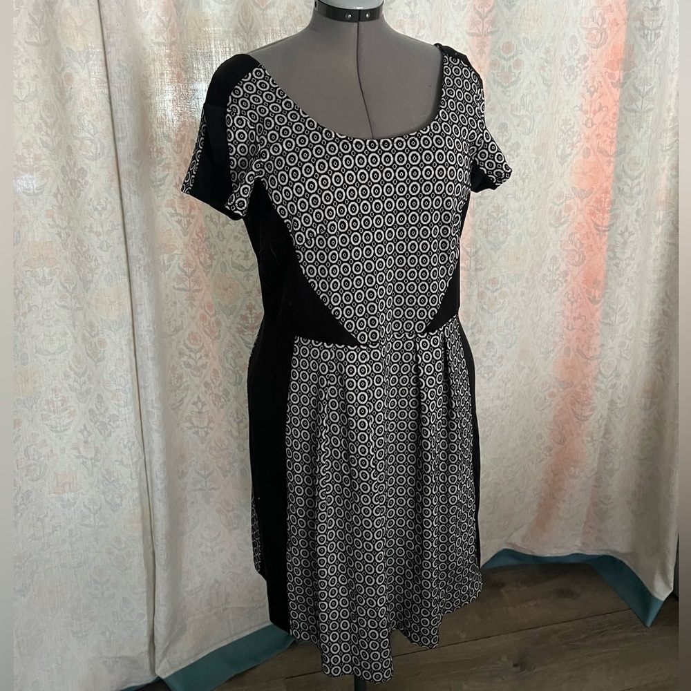 Paper Doll Black and White Mod Dress